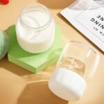 ⁦اكواب زجاجية مع غطاء⁩ - الصورة ⁦4⁩